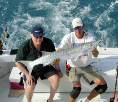 Barracuda caught fishing in Key West, florida on charter boat Southbound