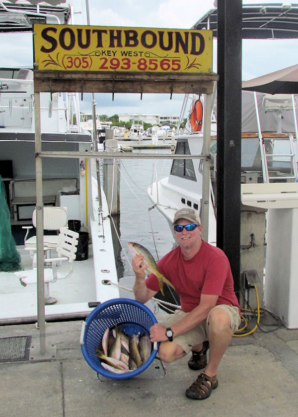 Yellow Tail Snapper caught fishing Key West on charter boat Southbound from Charter Boat Row Key West