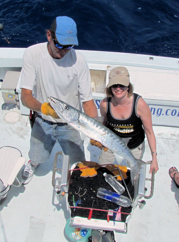 Barracuda caught in Key West fishing on charter boat Southbound from Charter Boat Row, Key West