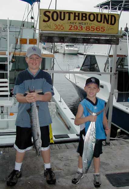 Happy young fishermen in Key West!
