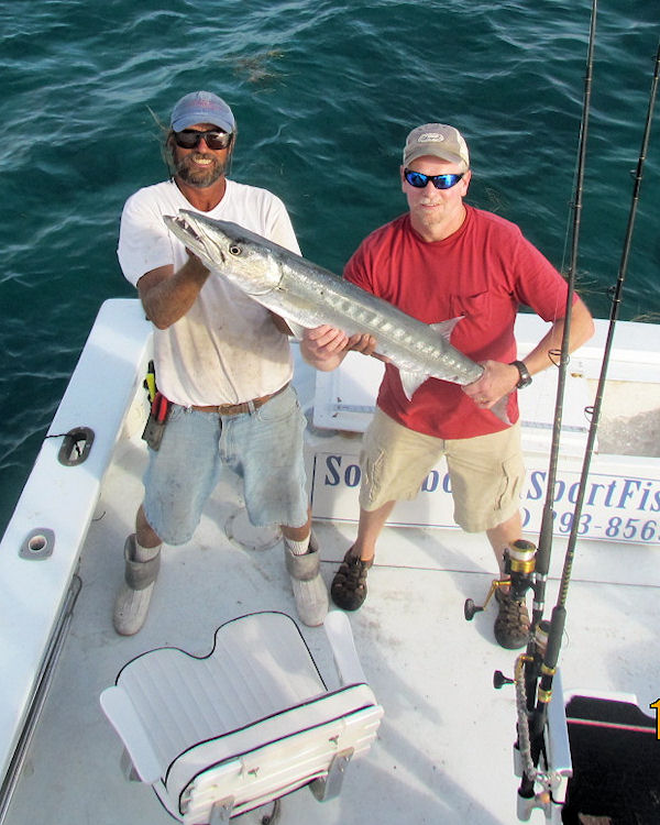Barracuda caught fishing Key West on charter boat Southbound from Charter Boat Row Key West