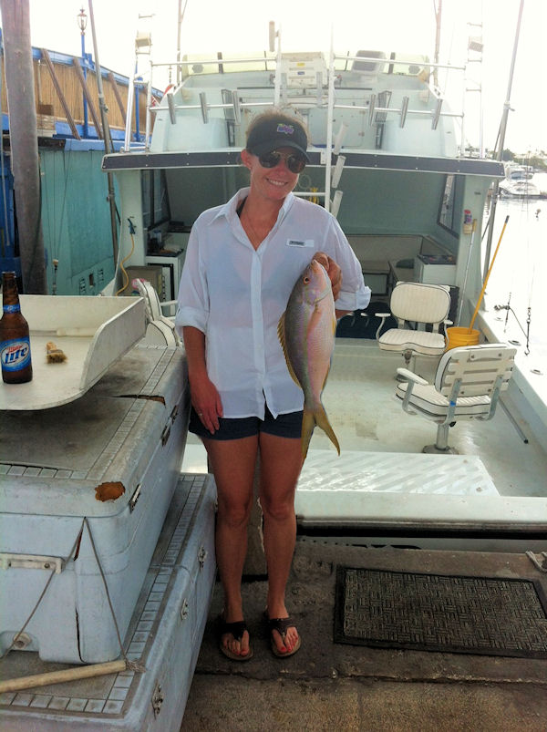 Big Yellow Tail Snapper caught in Key West fishing on charter boat Southbound from Charter Boat Row
