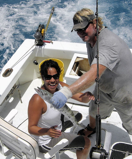 Barracuda cuaght fishing key west on charter boat Southbound from Charter Boat Row Key West