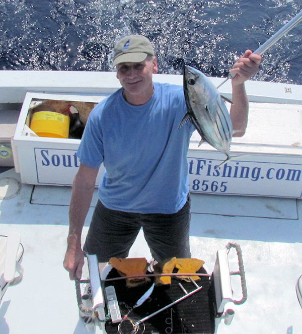Skip Jack Tuna caught and released fishing Key West on charter boat Southbound from Charter Boat Row Key West