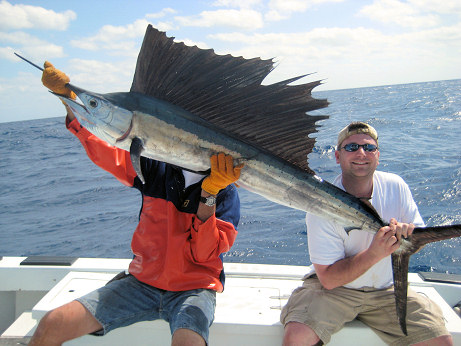 Sailfish caught fishing aboard Key West charter boat Southbound