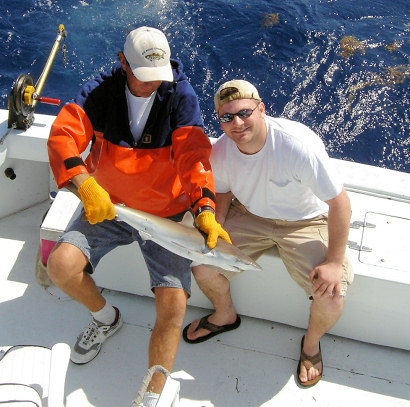 Shark caught fishing aboard Key West charter boat Southbound