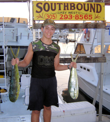 Dolphin caught fishing Key West on charter boat Southbound