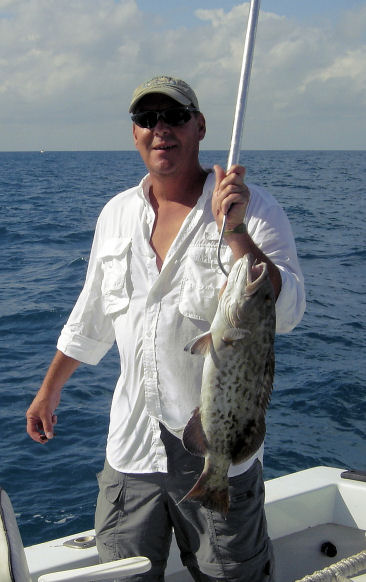 Gag Grouper caught in Key West Fishing on charter boat Southbound from Charter Boat Row, Key West