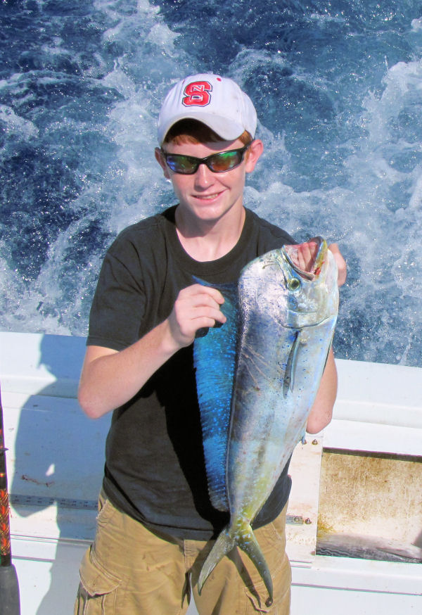 Dolphin caught in Key West fishing on charter boat Soutbhbound from Charter Boat Row Key West