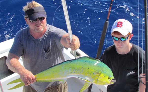 Dolphin caught in Key West fishing on charter boat Soutbhbound from Charter Boat Row Key West