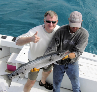 Big Barracuda caught on Key West Fishing Boat Southbound