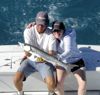 Barracuda caught fishing aboard charter boat Southbound in Key West, Florida