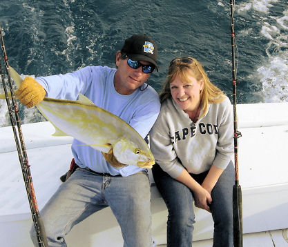 Yellow Jack recently caught on charter boat Southbound in Key West, Florida
