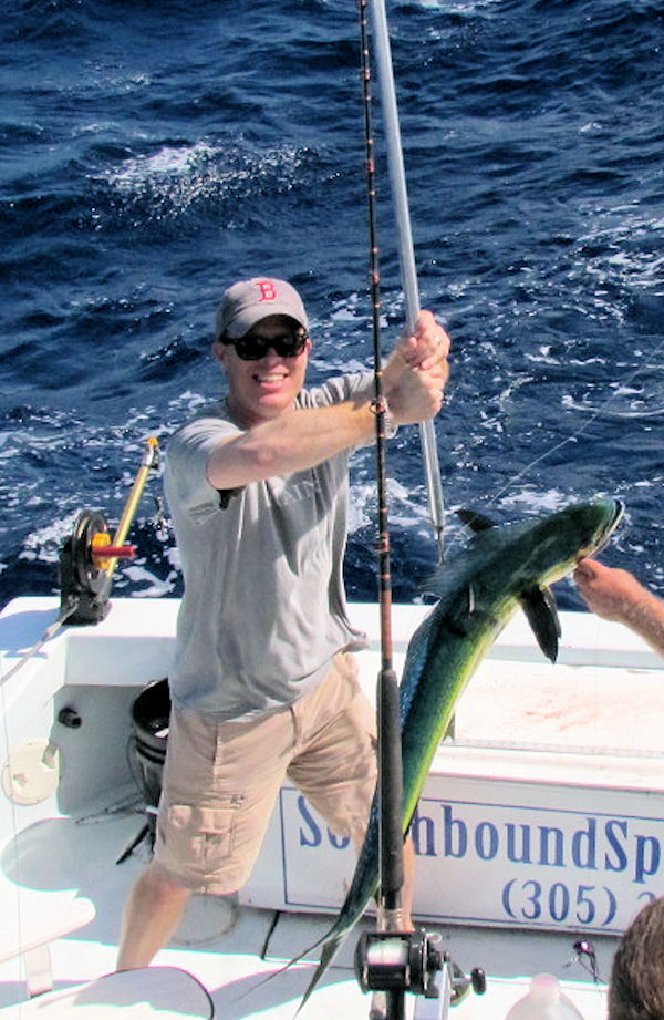 Dolphin caught fishing Key West on charter boat Southbound from Charter Boat Row Key West