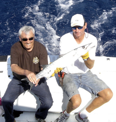 Barracuda caugh fishing Key West Florida on charter boat Southbound
