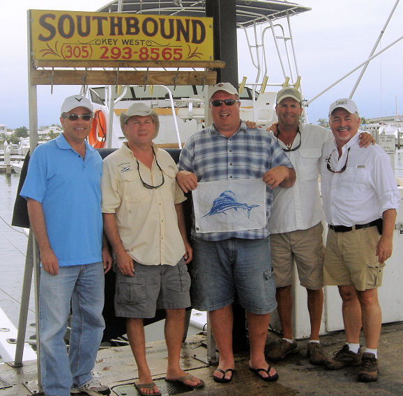 Sailfish caught and released in Key West fishing on charter boat Southbound from Charter Boat Row Key West