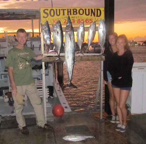 Whaoo and Tuna caught fishing in Key West on Charter Boat Southbound from Charter Boat Row Key West