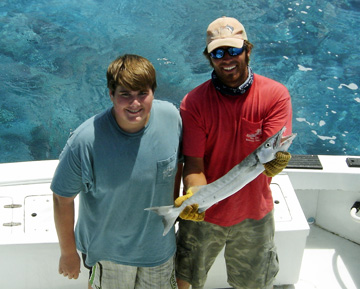 Barracuda caught fishing Key West on charter boat Southbound
