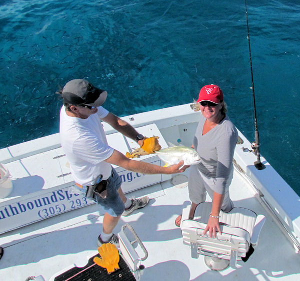 Cravalle Jack caught fishing Key West on charter boat Southbound from Charter Boat Row Key West