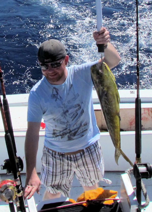 Dolphin caught in Key West fishing on charter boat Southbound from Charter Boat Row Key West