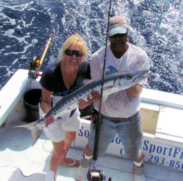 Big Barracuda Caught in Key West fishing on charter boat Southbound