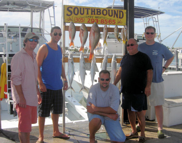 Snaappers and Mackerel caught in Key West fishing on charter boat Southbound from Charter Boat Row, Key West