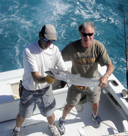 Big Barracuda caughe in Key West fishing on charter boat Southbound from Charter Boat Row Key West