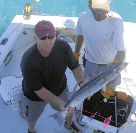 Barracuda caughe in Key West fishing on charter boat Southbound from Charter Boat Row Key West