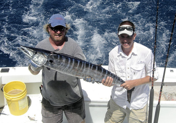 Wahoo caught fishing Key West on charter boat Southbound from Charter Boat Row Key West