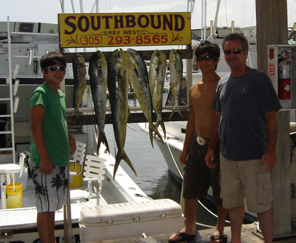 End of a good aboard charter boat Southbound in Key West Florida