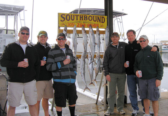 King Mackerel caught deep sea fishing Key West, Florida on Key West Charter Boat Southbound from Charter Boat Row