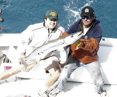 Barrauda caught deep sea fishing Key West, Florida on Key West Charter Boat Southbound from Charter Boat Row