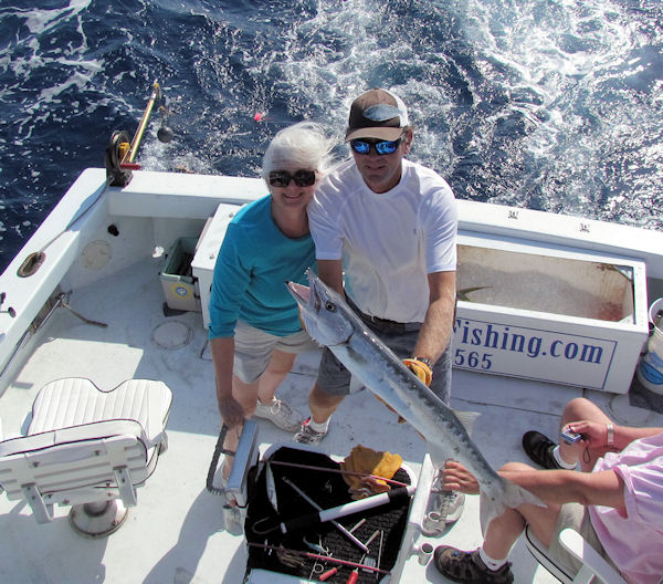 Barracuda caught and released in Key West fishing on charter boat Southbound from Charter Boat Row, Key West