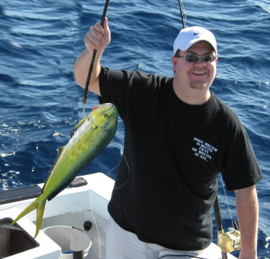 Dolphin caught fishing on the charter boat Southbound in Key West, Florida