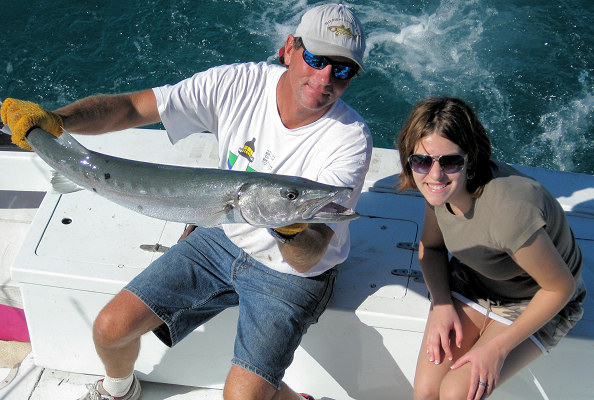 Barracuda caught fishing on the charter boat Southbound in Key West, Florida