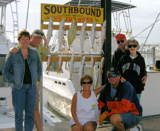 Cero Mackerel, Yellow Jack and Yellow Tail Snapper Caught Fishing Key West on Key West fishing charter boat Southbound from Charter Boat Row