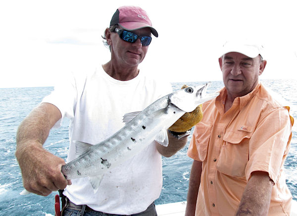 Barracudal caught fishing in Key West on Charter Boat Southbound from Charter Boat Row Key West