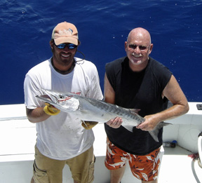 Barracuda caught fishing Key West on charter boat Southbound