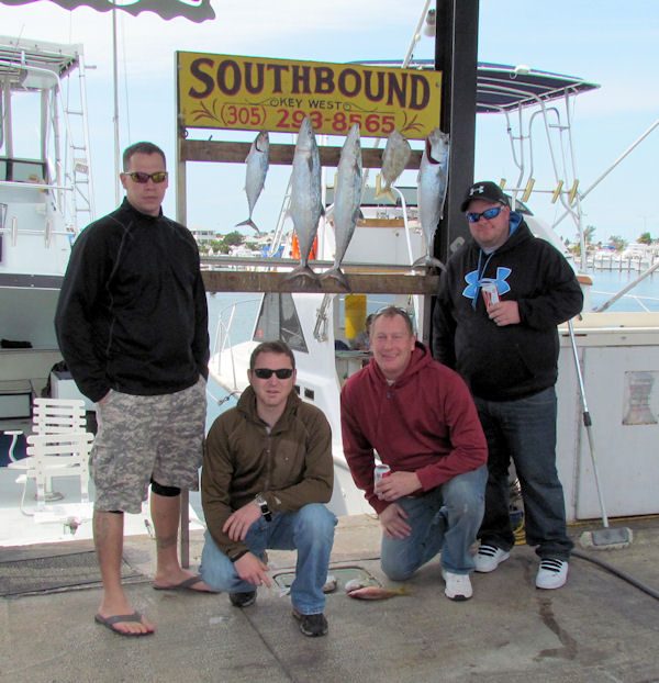 Bonitos and Cero Mackerel caught fishing in Key West on Charter Boat Southbound from Charter Boat Row Key West