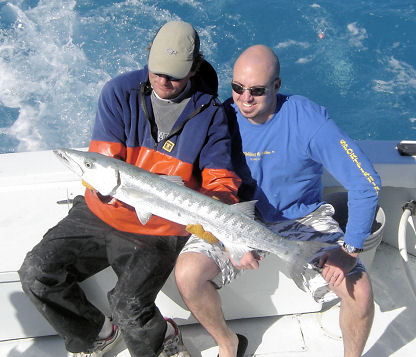 Big Barracuda caught on a Key West Fishing charter with Charter Boat Southbound