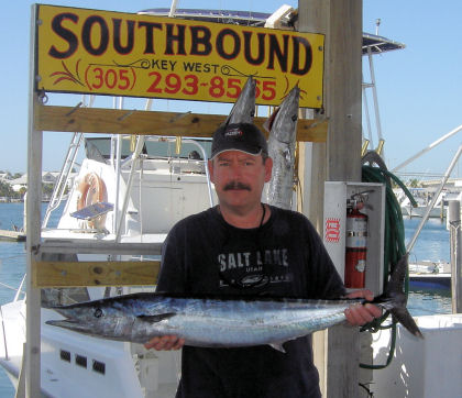 Wahoo caught fishing in Key West on charter boat Southbound