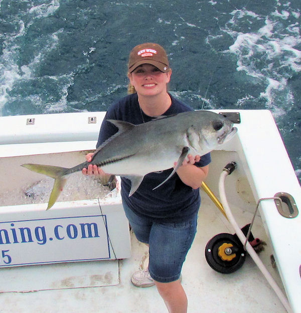 Large Horse Eye Jack caught fishing in Key West on Charter Boat Southbound from Charter Boat Row Key West