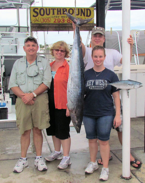 Wahoo and small bonito caught fishing in Key West on Charter Boat Southbound from Charter Boat Row Key West