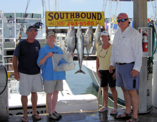 Fish caugh fishing Key West Florida on charter boat Southbound