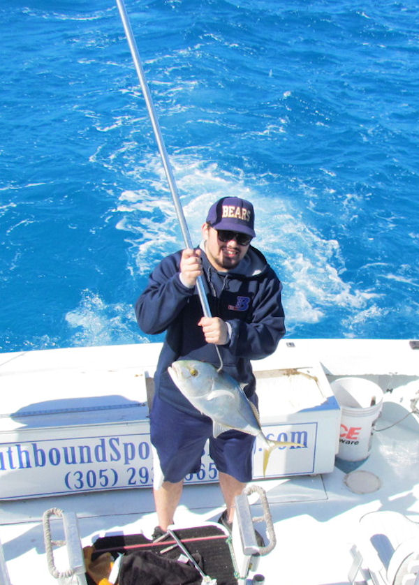 Yellow Jack caught fishing Key West on charter boat Southbound from Charter Boat Row Key West
