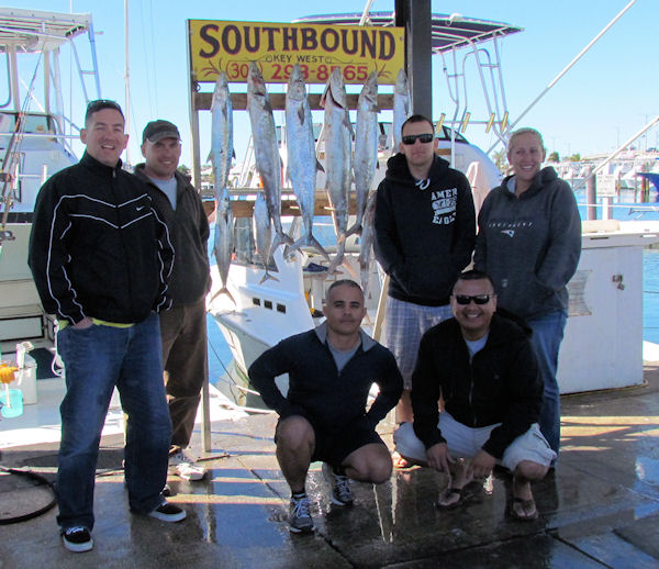 King Mackerel caught fishing in Key West on Charter Boat Southbound from Charter Boat Row Key West