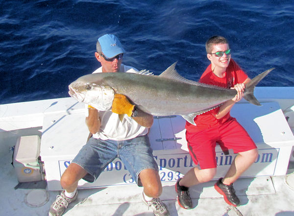 Amberjack caught in Key West fishing on charter boat Southbound from Charter Boat Row, Key West