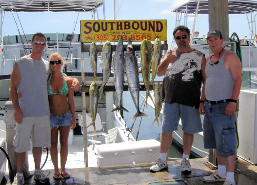 Fish caught fishing Key West charter boat Southbound