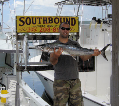 Kingfish caught fishing Key West Florida on charter boat Southbound