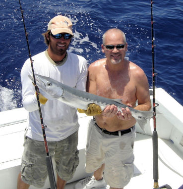 Barracuda caught fishing Key West Florida on charter boat Southbound